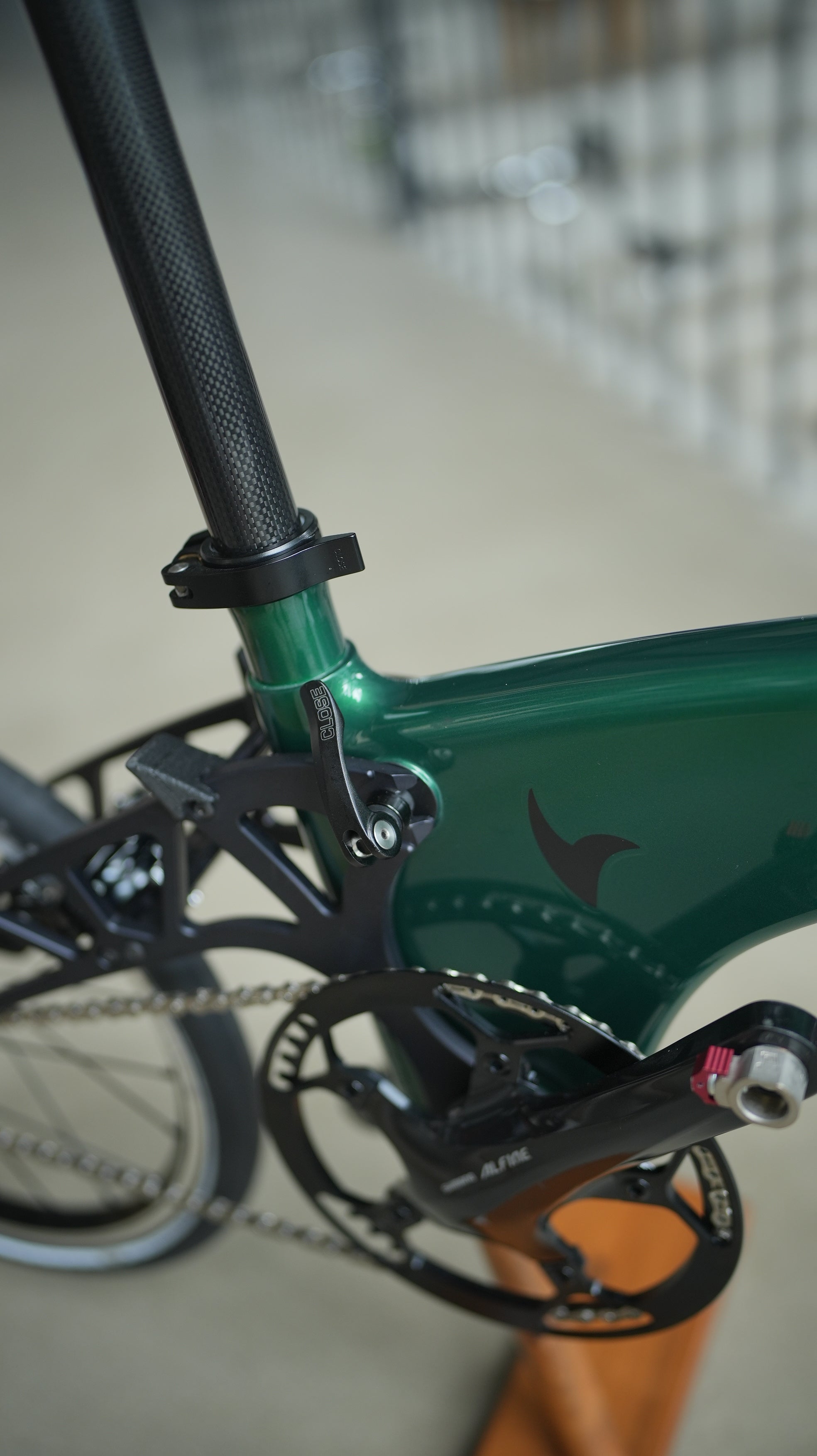 Hummingbird Single Speed Folding Bike Racing Green SpinWarriors