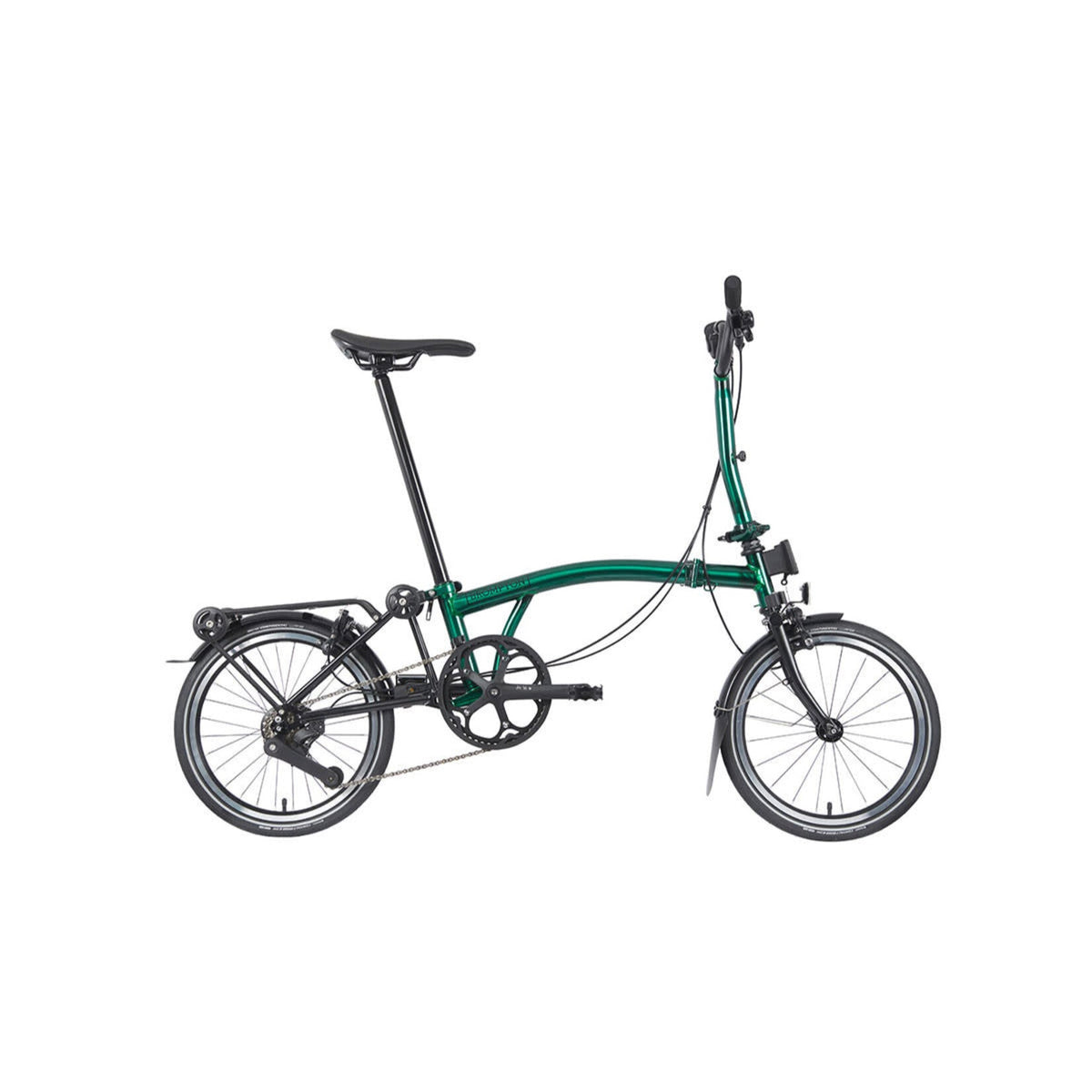Brompton P Line Urban | Low Rise | With Rear Rack - Emerald