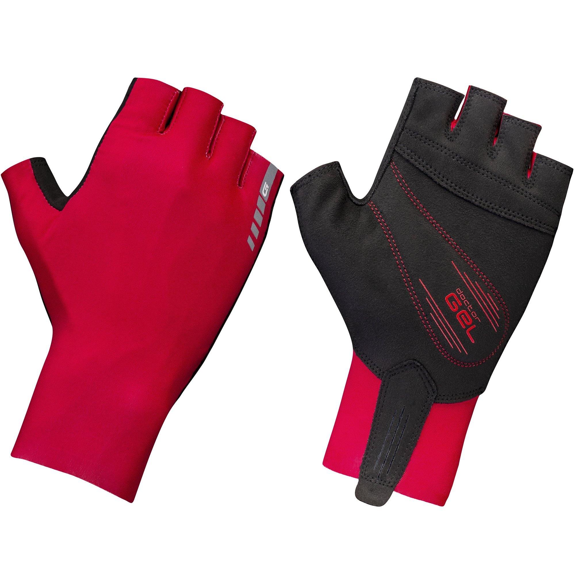 Raceday Gloves Aero Cycling Gloves GripGrab Aero TT Raceday Glove Red