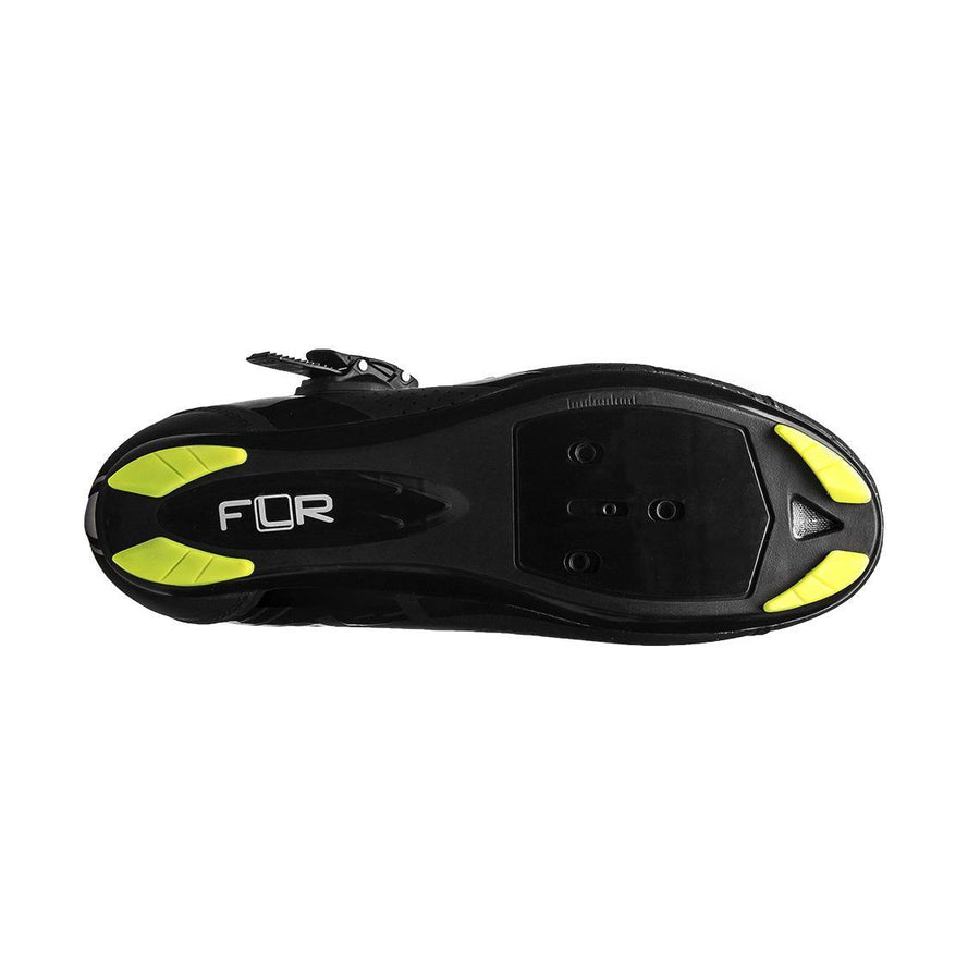FLR F-15 III Road Shoes - Black/Yellow - SpinWarriors