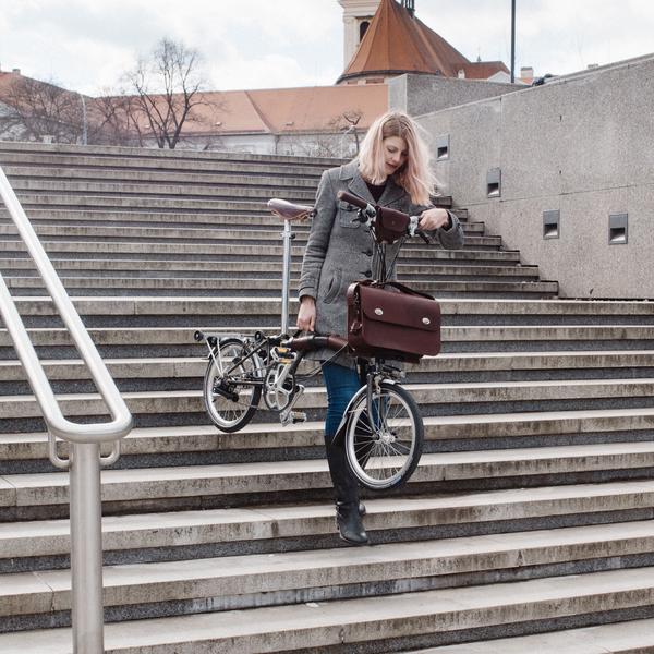 Souma Brompton Leather Carry Handle All Brown