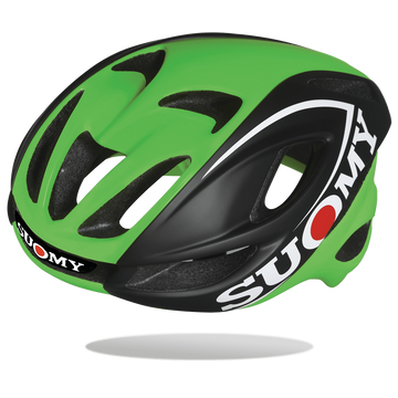 Suomy Glider Helmet - Black/Green - SpinWarriors