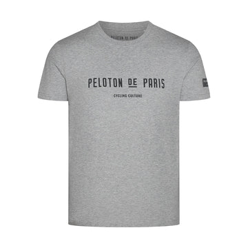 Peloton de Paris Cycling Culture T-Shirt - Heather Grey - SpinWarriors