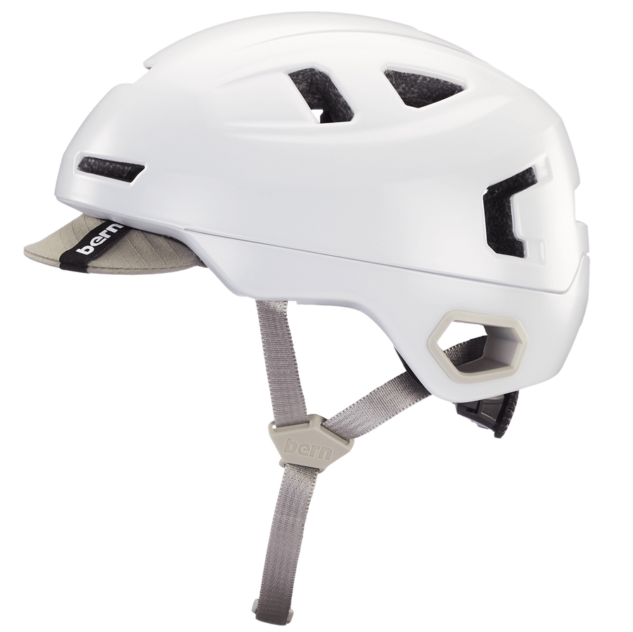 Helm Sepeda Perkotaan MIPS Bern Hudson - Satin White - SpinWarriors