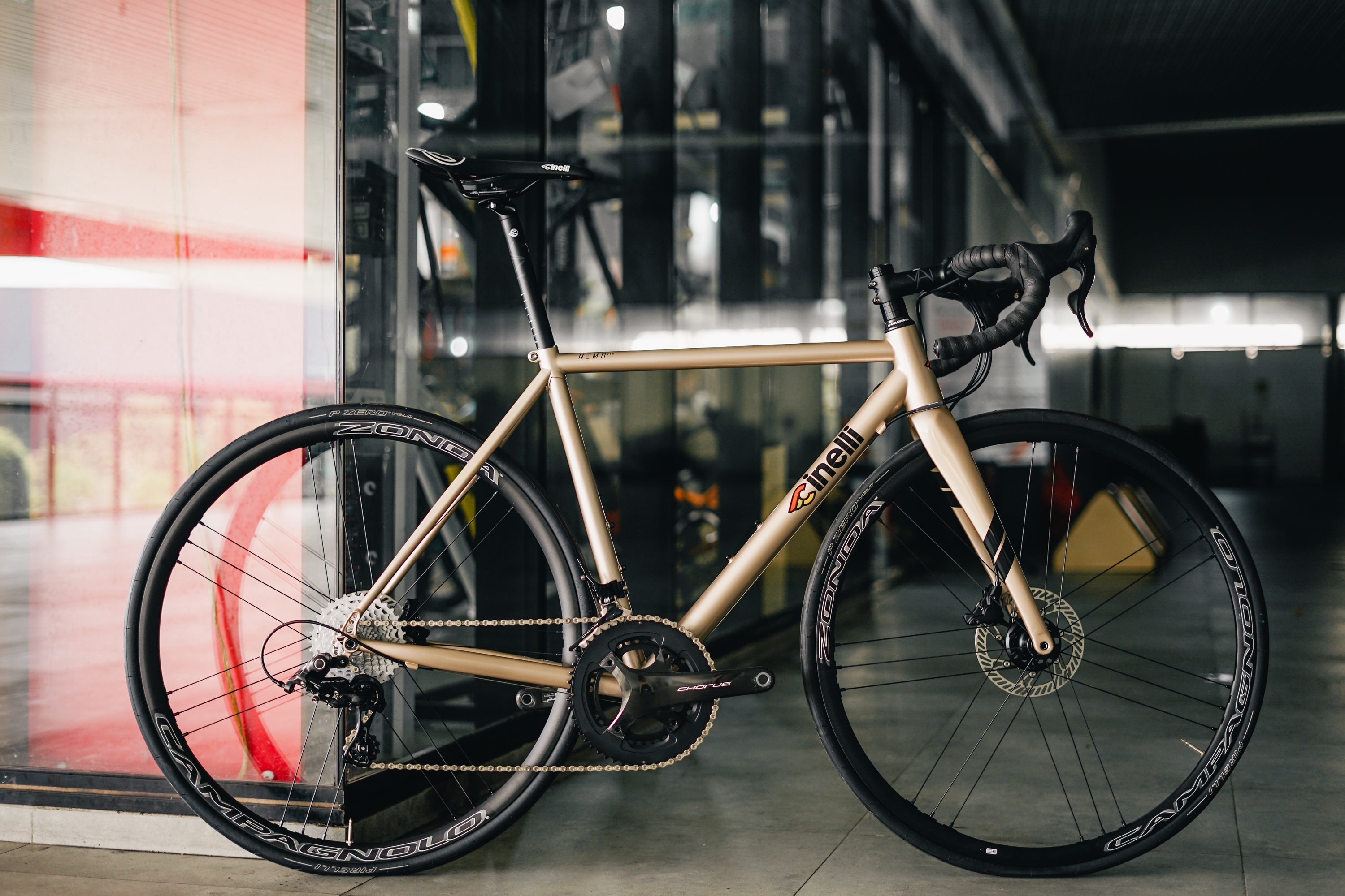 Cinelli Nemo Tig Road Bike Campagnolo Chorus Champagne