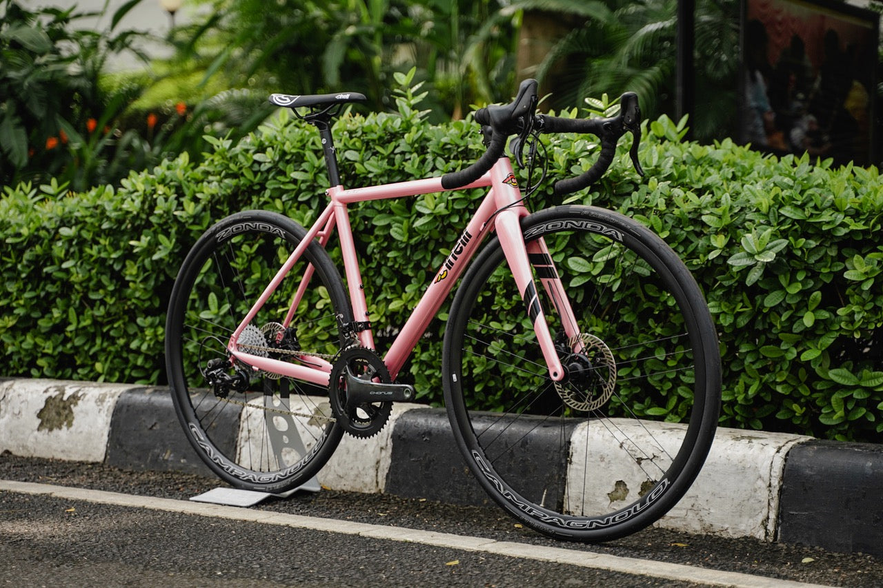 Cinelli Nemo Tig Road Bike Campagnolo Chorus Pink