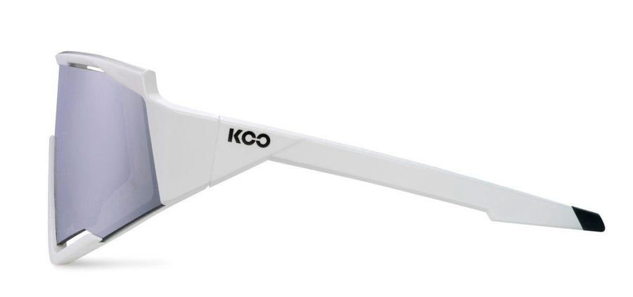 KOO Spectro White/Silver Sunglasses - Silver Mirror Lens - SpinWarriors