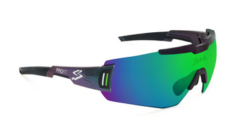 Spiuk Profit Iridescent Cycling Glasses - Mirrored Green Lens