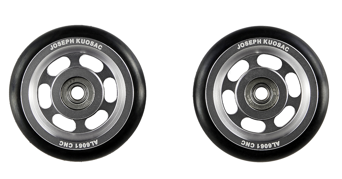 Joseph Kuosac Brompton Superlight Easy Wheel Silver 2pcs