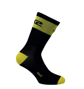 SIX2 Short Socks - Black/Yellow - SpinWarriors