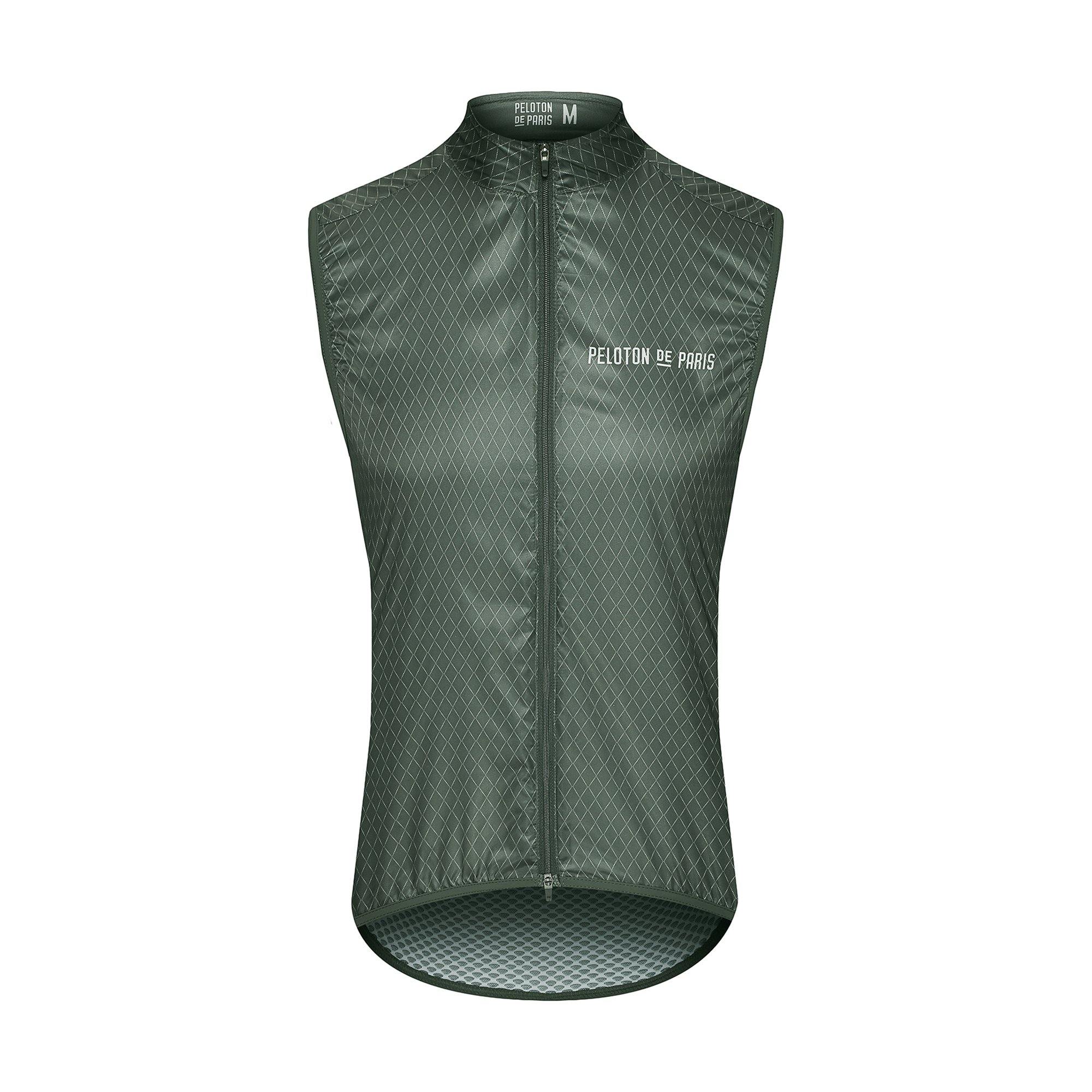 Peloton de Paris Sprinteur Wind Gilet - Pattern Khaki – SpinWarriors