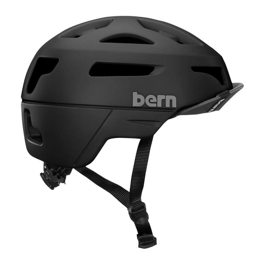 Helm Sepeda Urban Bern Union - Matte Black - SpinWarriors