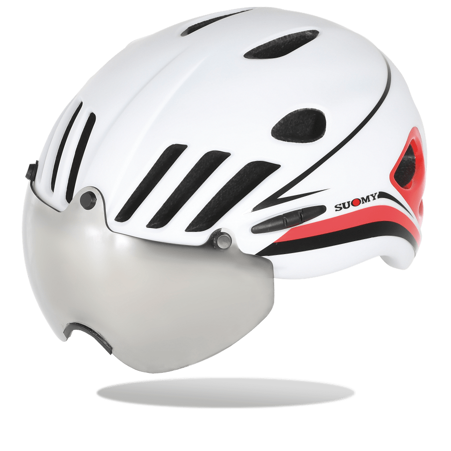 Suomy Vision Helmet - White/Red - SpinWarriors