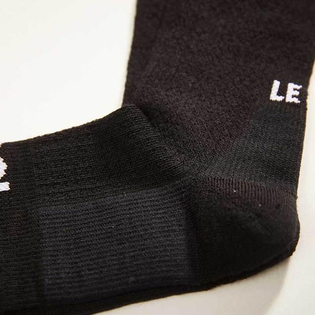 Le Col Tech Wool Cycling Socks Black White SpinWarriors