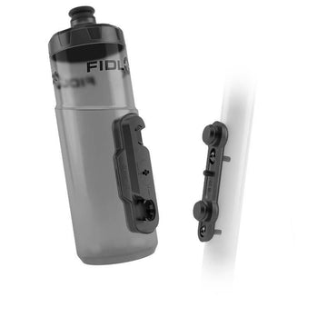Fidlock Twist Bottle 600 + Bike Base - Transparent Black - SpinWarriors