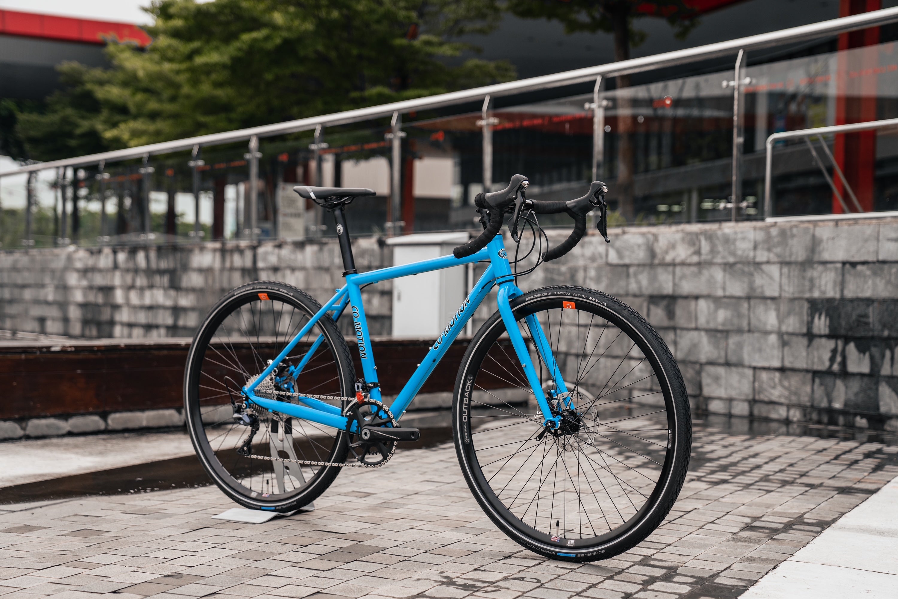 Co Motion Americano Road Bike Memphis Blue SpinWarriors