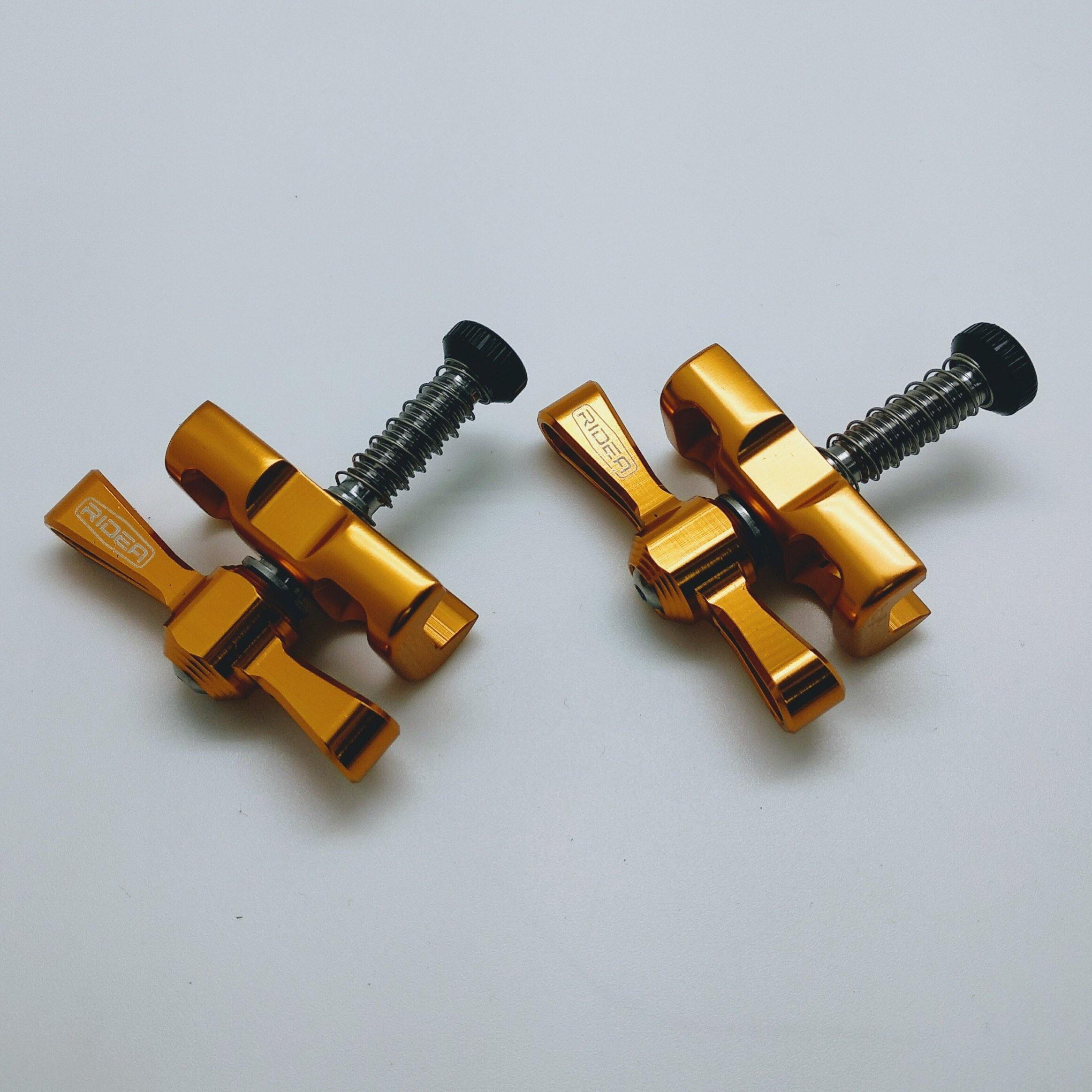 Ridea ESLFSBN2T-CB Brompton Lightweight Hinge Clamp - Gold (2pcs