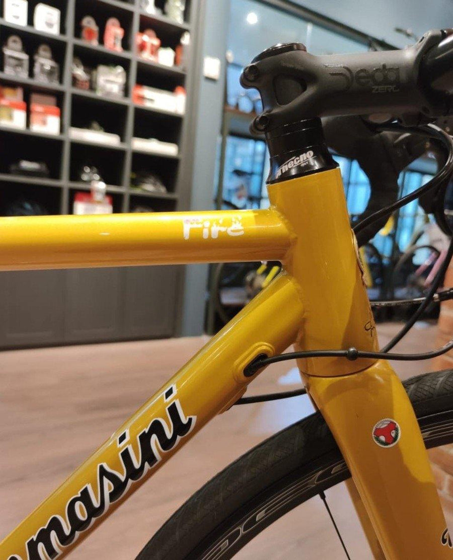 Tommasini Fire Road Disc Bike with Campagnolo Chorus - Golden Yellow - SpinWarriors