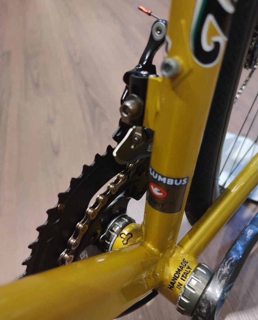 Tommasini Fire Road Disc Bike with Campagnolo Chorus - Golden Yellow - SpinWarriors