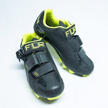 FLR F-65 III MTB Shoes - Black/Neon Yellow - SpinWarriors