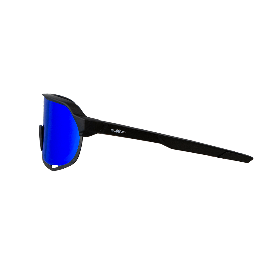 Bloovs Mortirolo Sunglasses - Matt Black/Blue