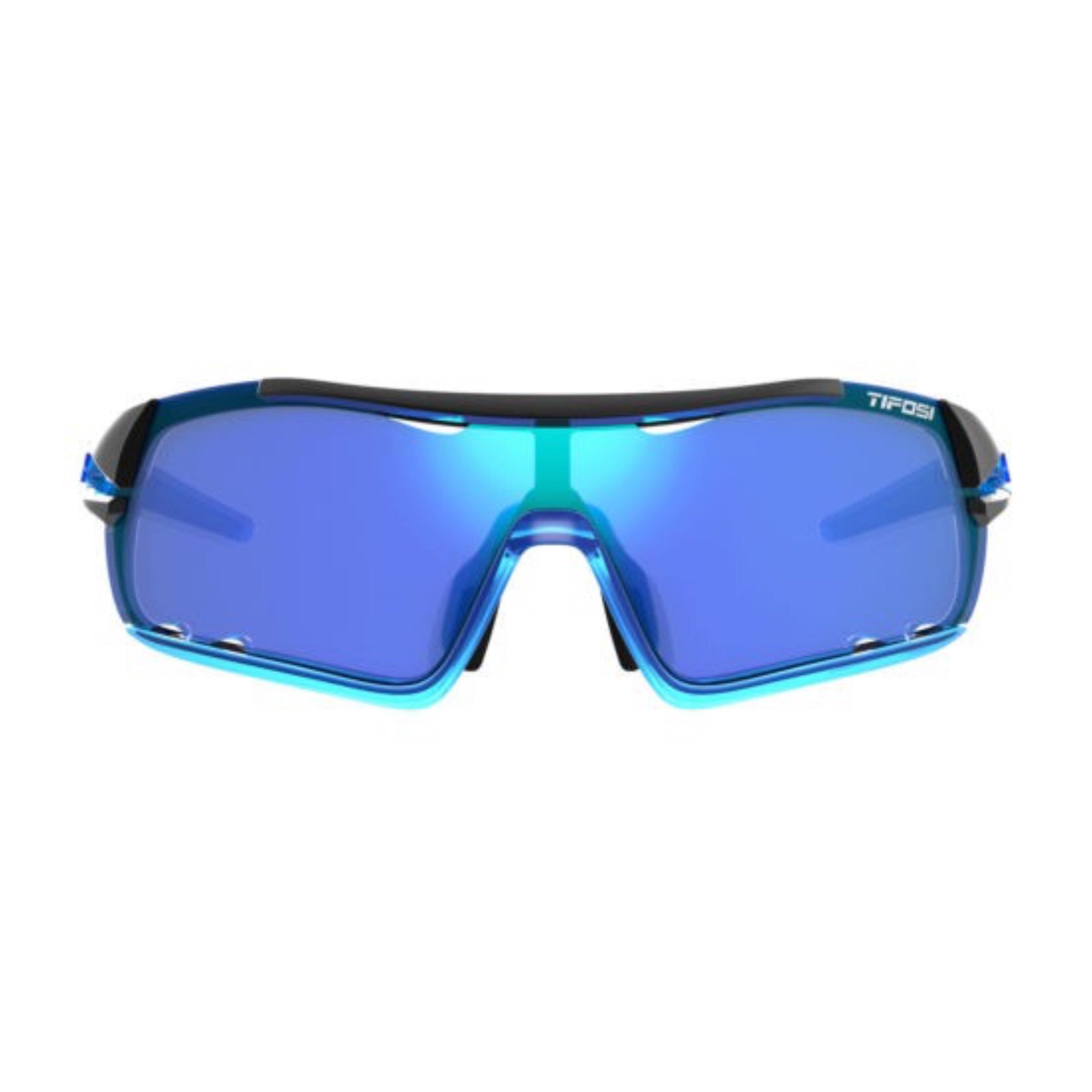 Tifosi Davos Crystal Blue Sunglasses - Clarion Blue, AC Red