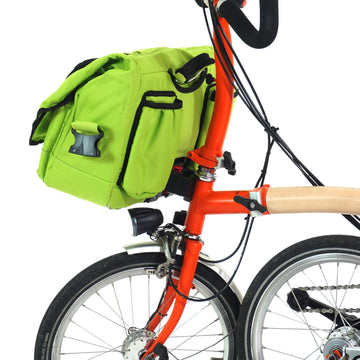 Vincita Birch Brompton Front Bag with KlickFix Adapter - Lime - SpinWarriors