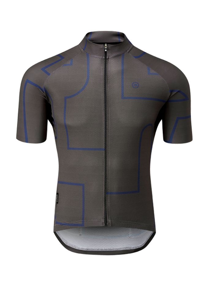Chapeau! Club Pattern Men Jersey Storm Grey Blue