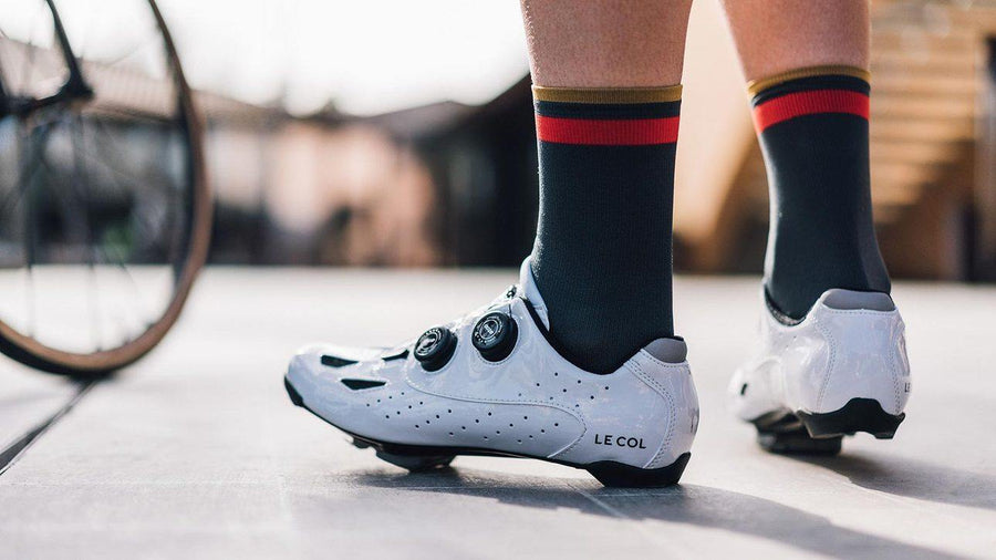 Le Col Pro Carbon Cycling Shoes - White - SpinWarriors