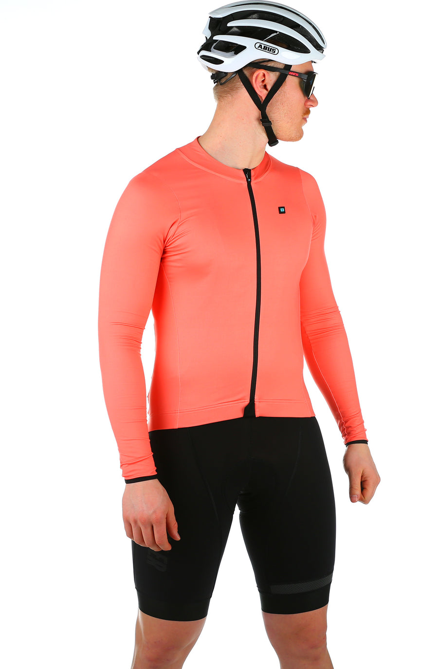 Biehler Signature Long Sleeve Jersey - Bright Coral