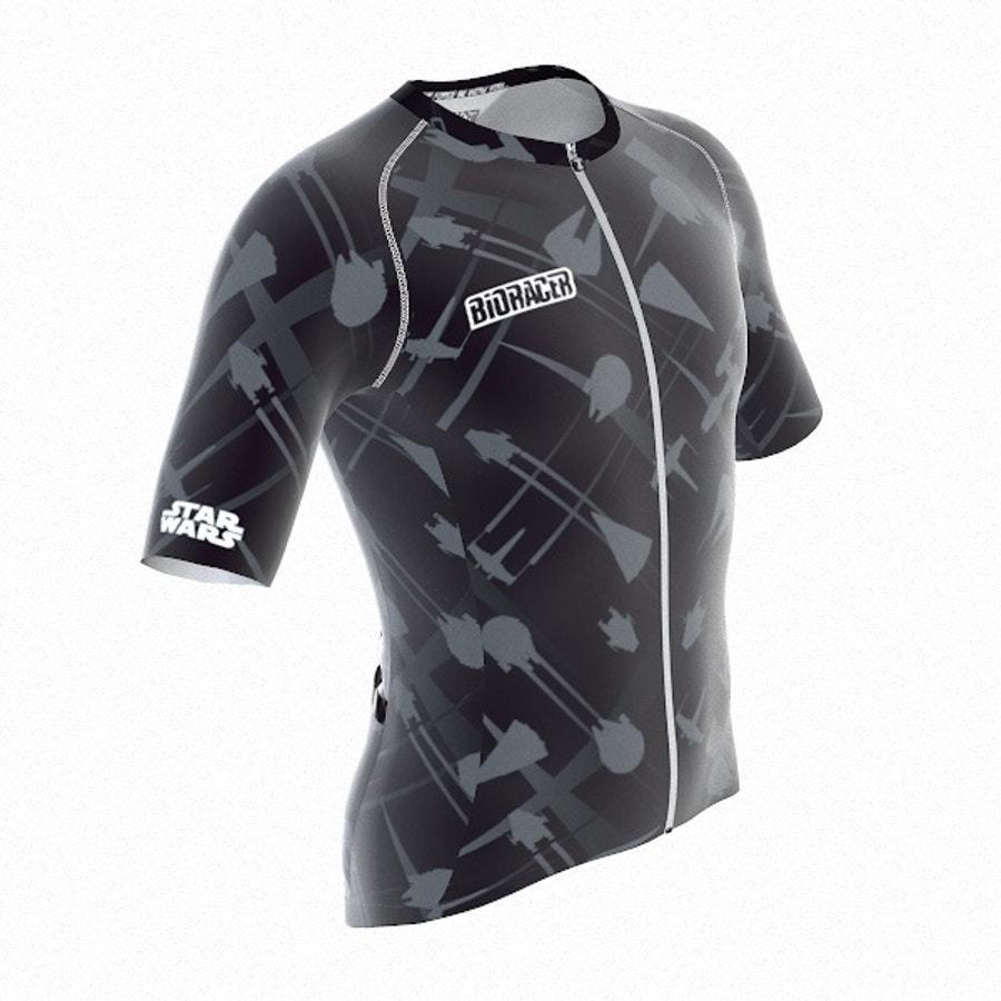 激安アウトレット通販 レディース Wars Star Bioracer All Black/Grey - Jersey Print Over ウェア