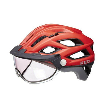 KED Covis Photocromatic Helmet - Red/Grey Matt - SpinWarriors