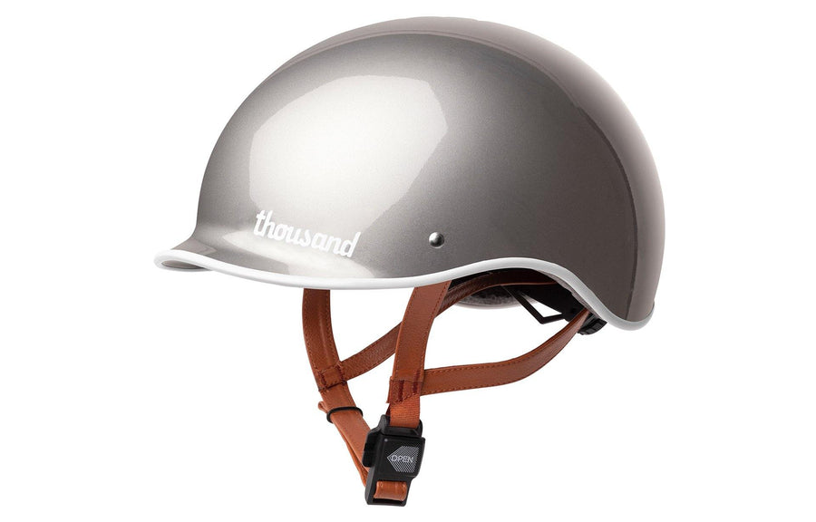 Thousand Metallics Collection Helmet - Polished Titanium - SpinWarriors