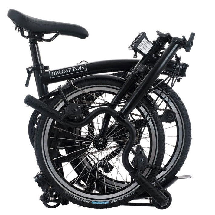 Brompton C Line 12 Speed | Mid Rise | With Rear Rack - Black
