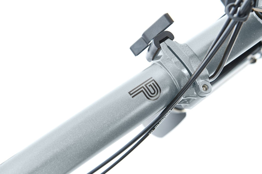 Brompton P Line 12 Speed | Mid Rise | With Rear Rack - Lunar Ice