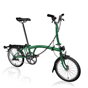 Brompton C Line Explore | Mid Rise | With Rear Rack - Racing Green