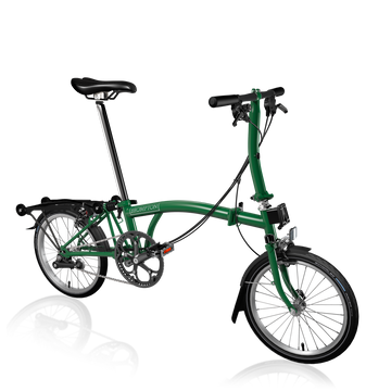Brompton C Line Explore | Low Rise | With Rear Rack - Racing Green