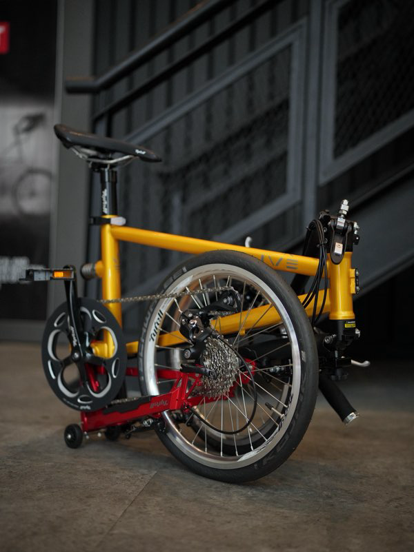 Tyrell IVE Sports Folding Bike - Mango/Red