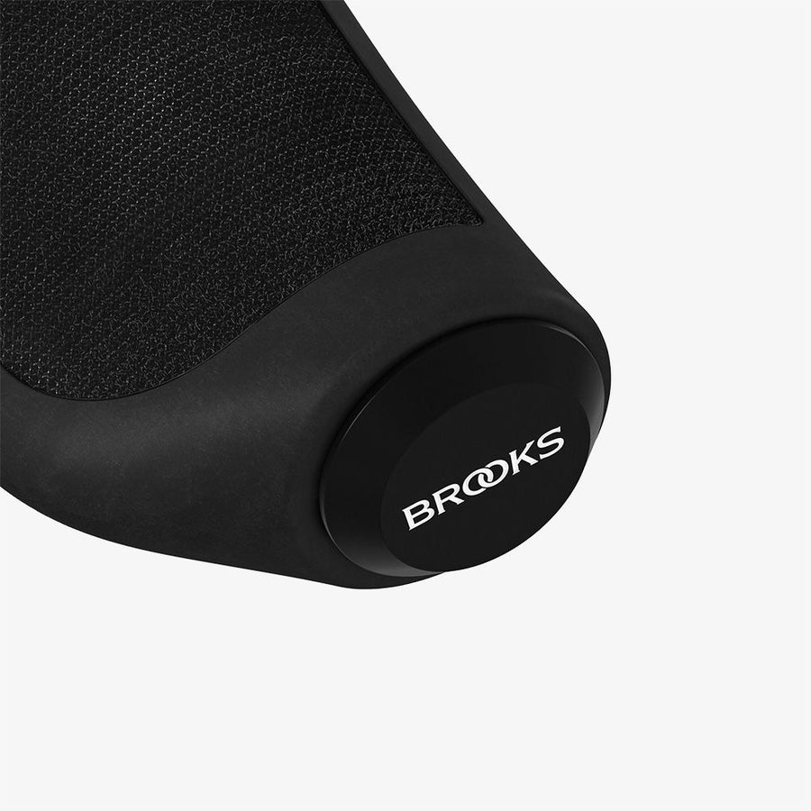 Brooks Ergonomic Rubber Grips  100/100Mm - Black