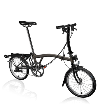 Brompton C Line Explore | Low Rise | With Rear Rack - Black Lacquer