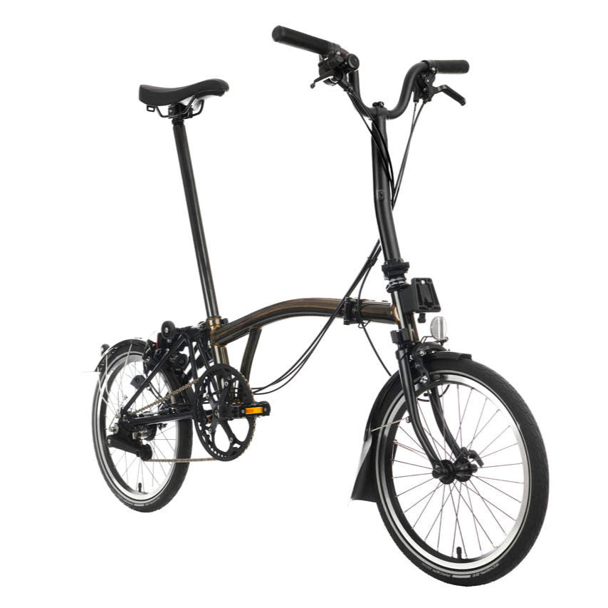 Brompton C Line 12 Speed | Mid Rise - Gloss Black Lacquer