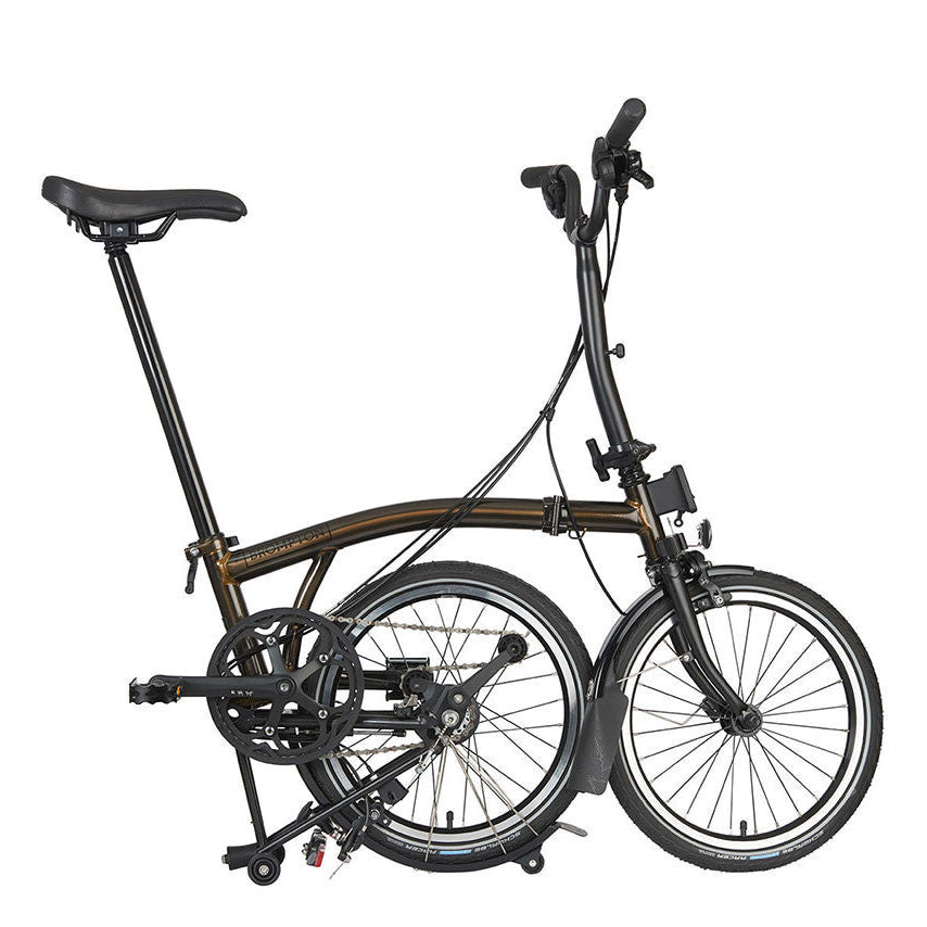 Brompton C Line 12 Speed | Mid Rise - Gloss Black Lacquer