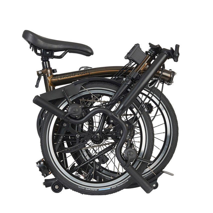 Brompton C Line 12 Speed | Mid Rise - Gloss Black Lacquer