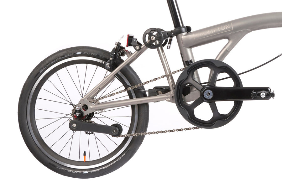 Brompton T Line 12 Speed | Mid Rise - Blasted Titanium