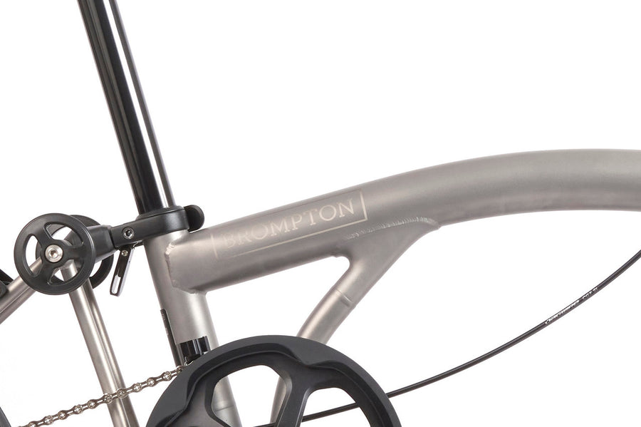 Brompton T Line 12 Speed | Mid Rise - Blasted Titanium