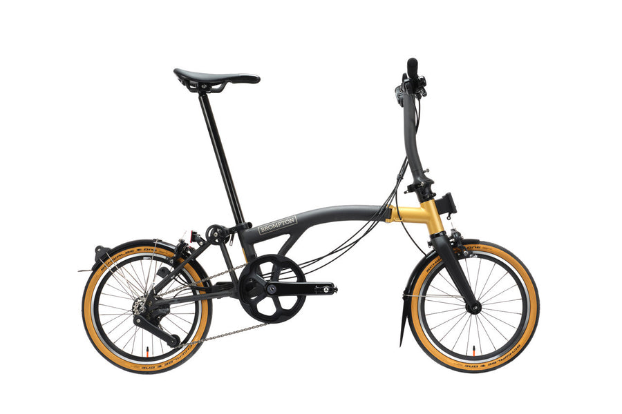 Brompton T Line 12 Speed | Low Rise - Ceratech Black/Gold – SpinWarriors