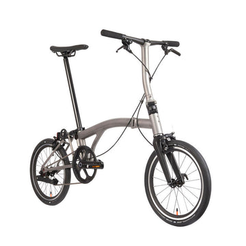 Brompton T Line 12 Speed | Low Rise - Blasted Titanium