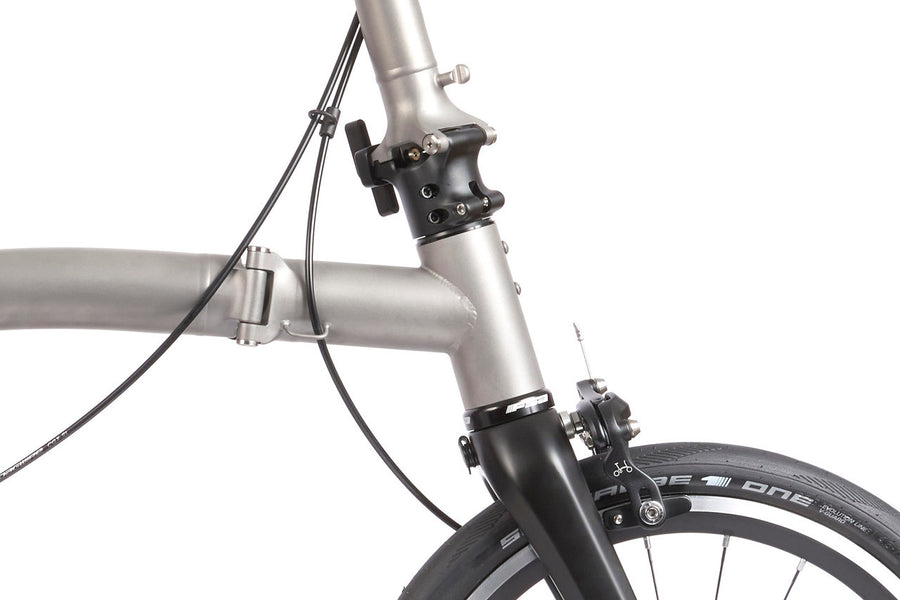 Brompton T Line 12 Speed | Low Rise - Blasted Titanium