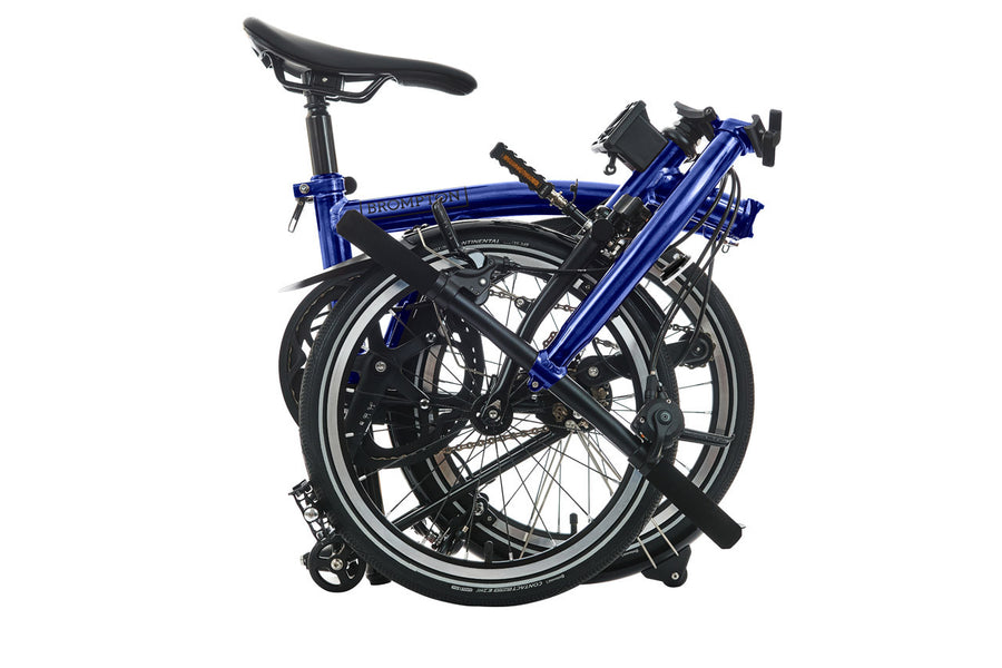 Brompton P Line 12 Speed | Low Rise - Bolt Blue Lacquer
