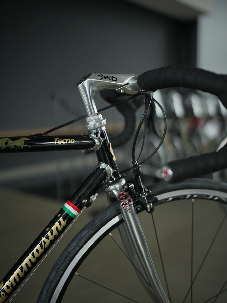 Tommasini Tecno Air Bike with Campagnolo Centaur - Black with 7 Golden Horses